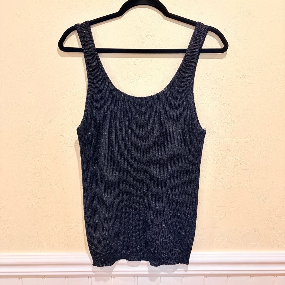 Sold Vintage Effeci Sparkling Glitter Yarn Tank Medium